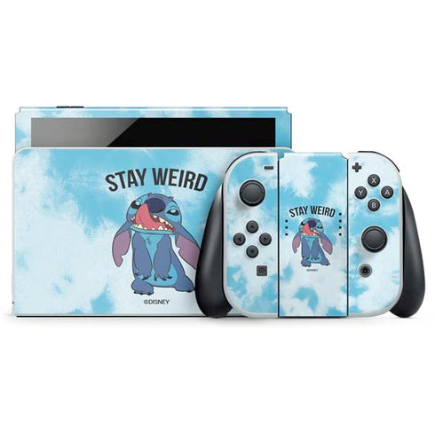 Disney Lilo and Stitch Stay Weird Nintendo Switch OLED (2021) Skin